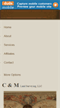 Mobile Screenshot of cmlandsurveying.com